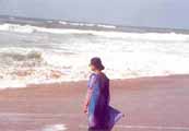 The lashing waves of the Bay of Bengal at Puri